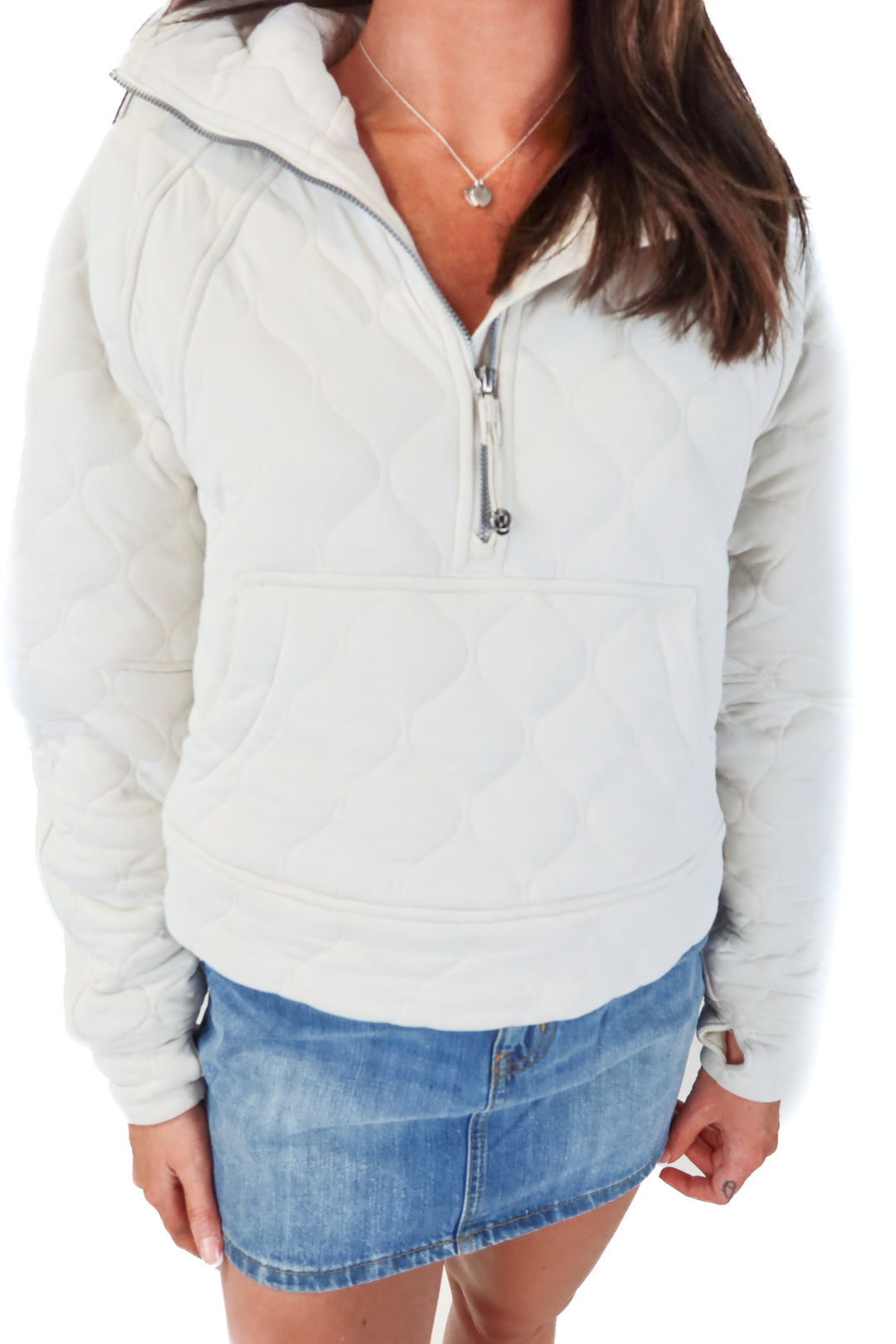 lululemon quilted quarter zip (XS/S)