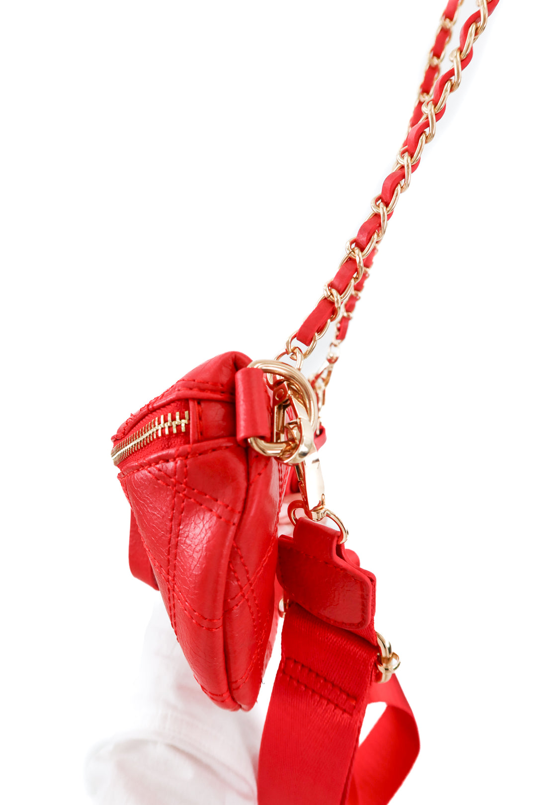 urban expressions red leather crossbody bag