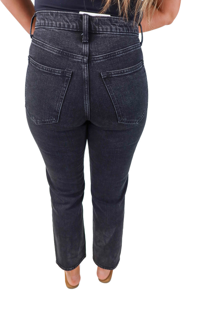 abercrombie & fitch black ankle jeans (6R)