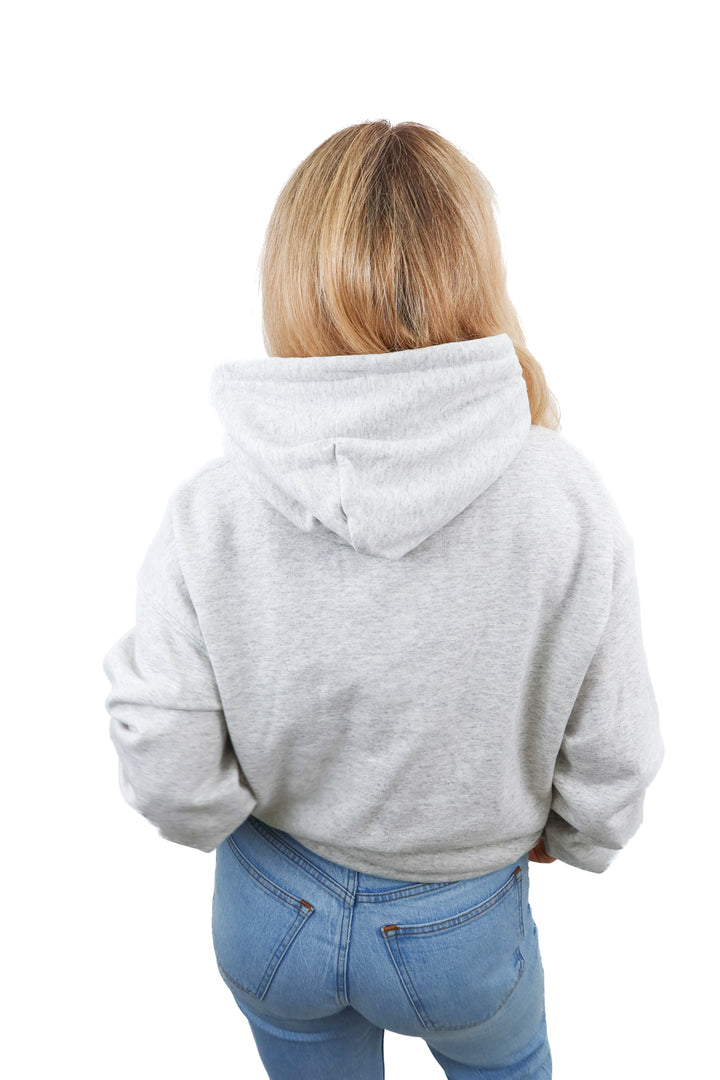 good day grey/red hoodie (L)