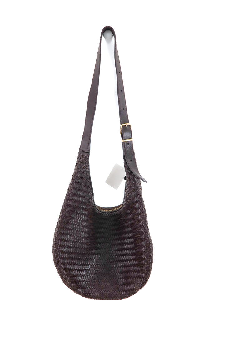 madewell brown woven tote (retail $198)