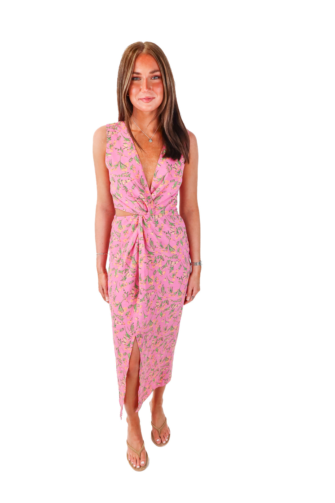 heartloom pink floral maxi dress NWT (s; retail $129)