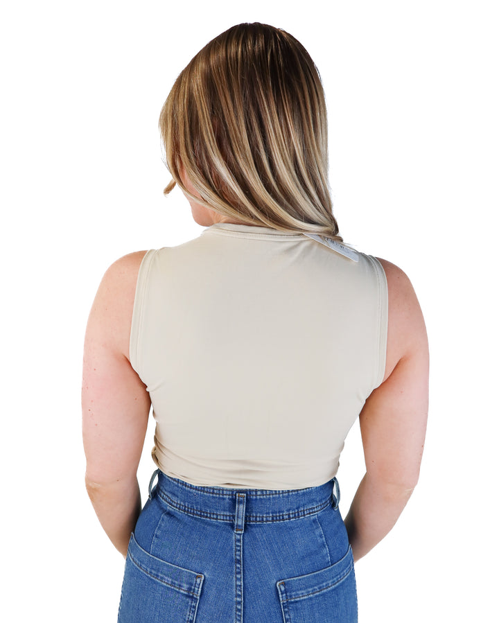 Abercrombie & fitch tan muscle bodysuit (m; retails for $39)