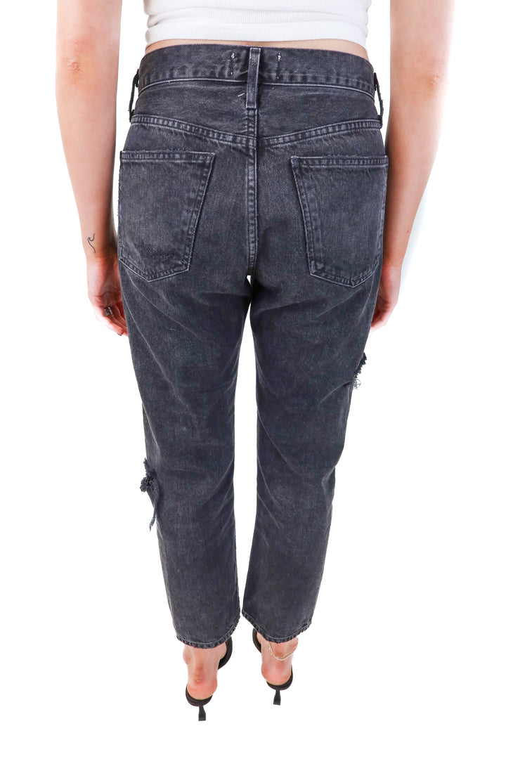 agolde black distressed jeans (25)