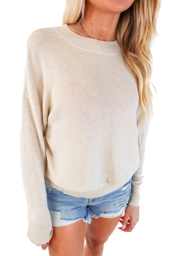 BP Cream Oversized Sweater Top (XXS)