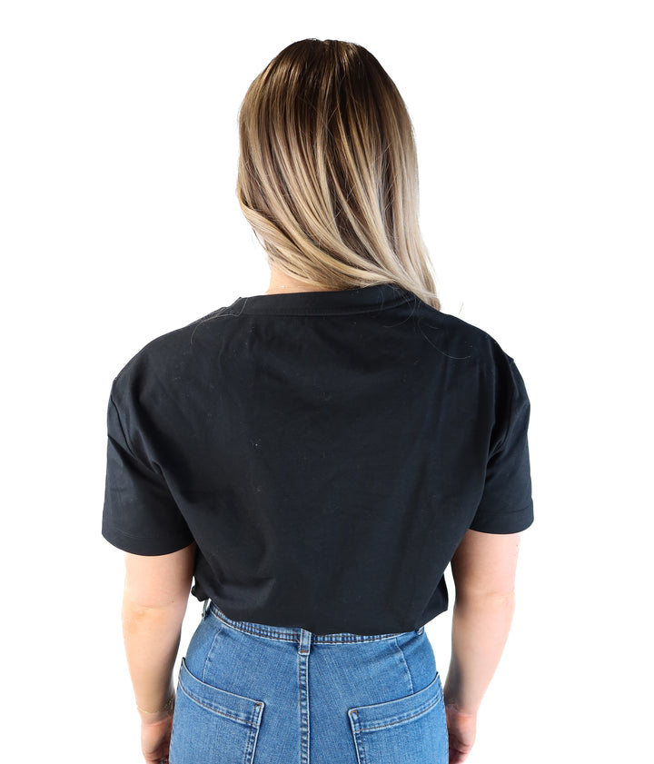 Spanx black short sleeve bodysuit (s; retails for $98)