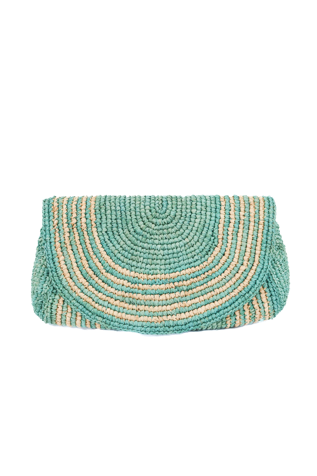 btb green rattan weave bag (retail $218)