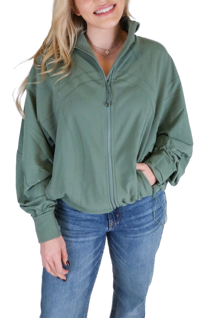 lululemon green zip up jacket (6)