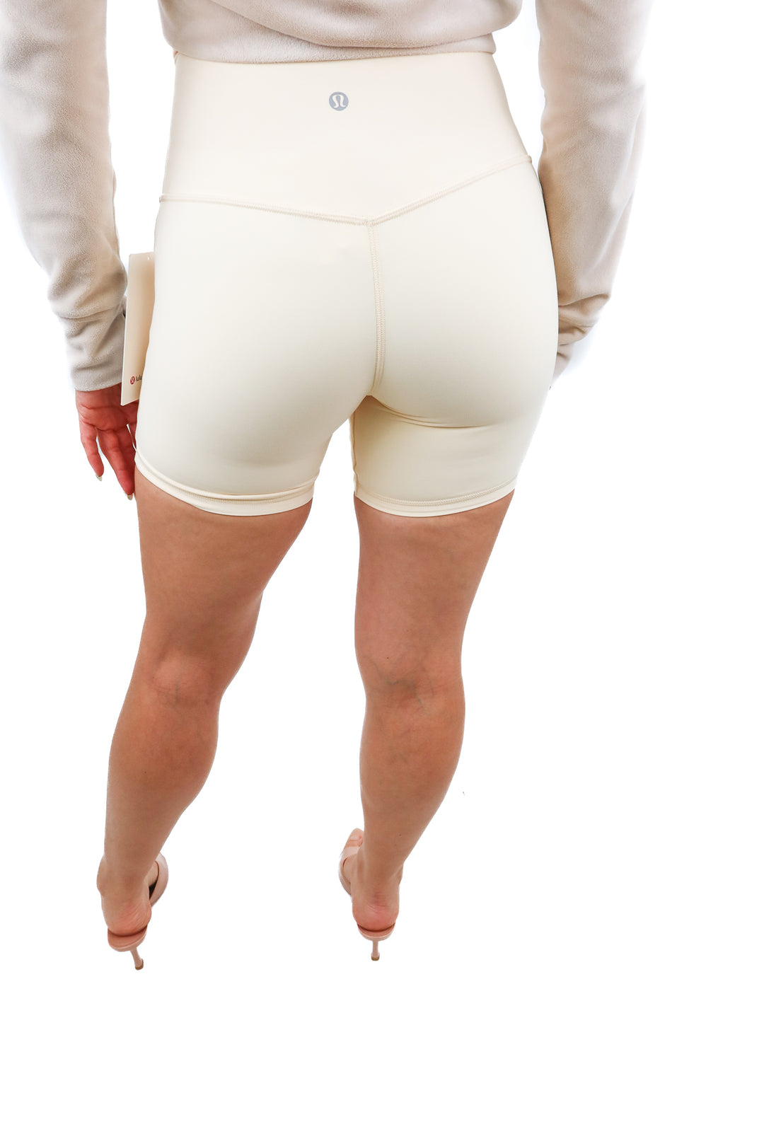 Lululemon butter yellow exercise shorts (6; retail $64)