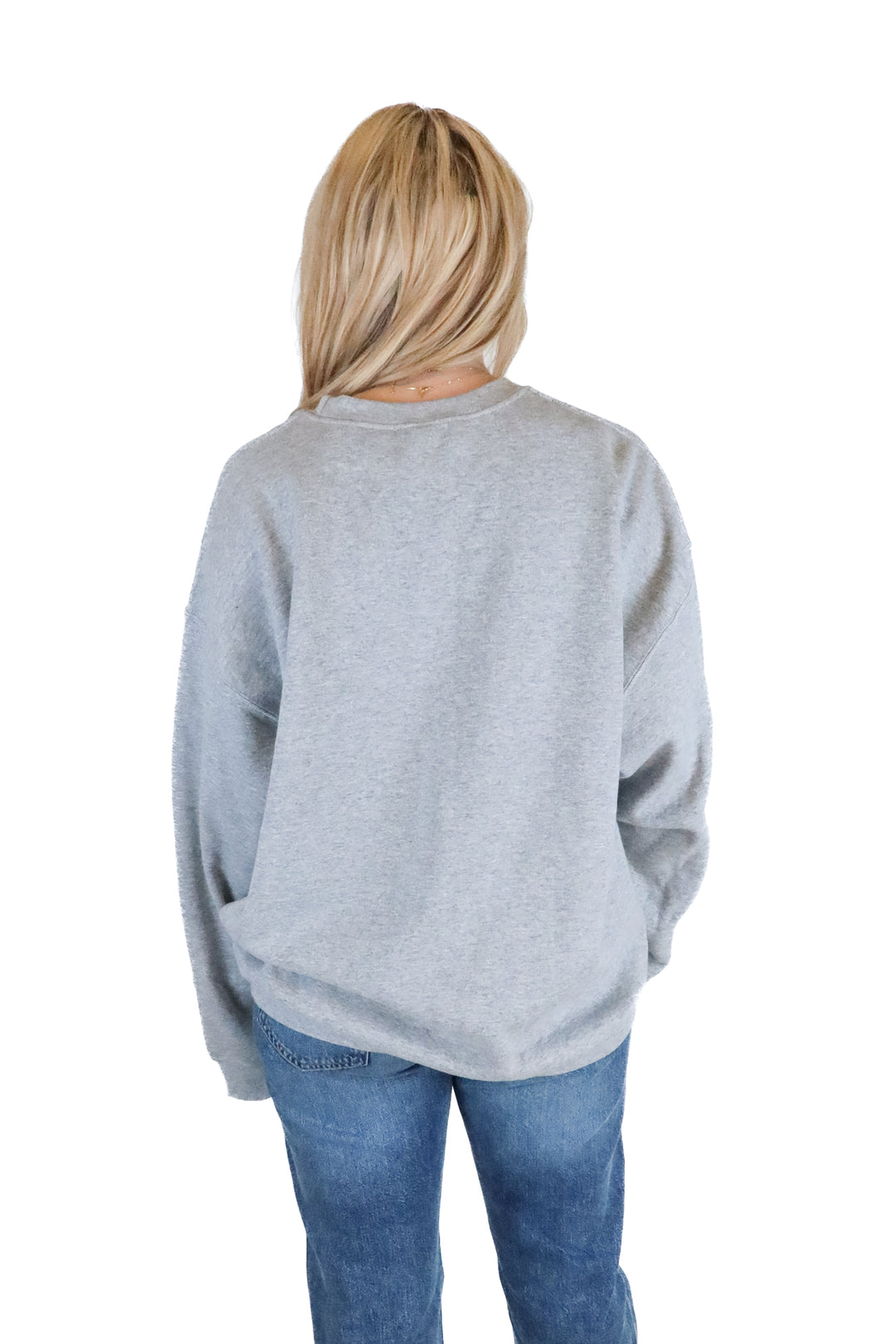 the post pink/grey crewneck (xl)
