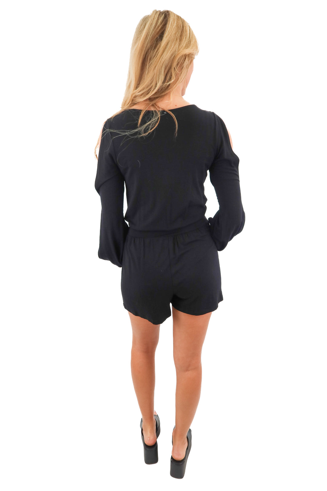 hale bob black romper (XS)
