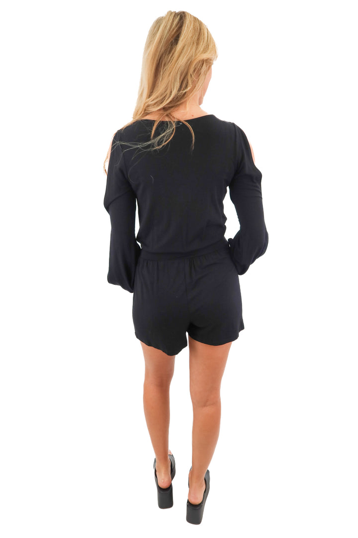 hale bob black romper (XS)