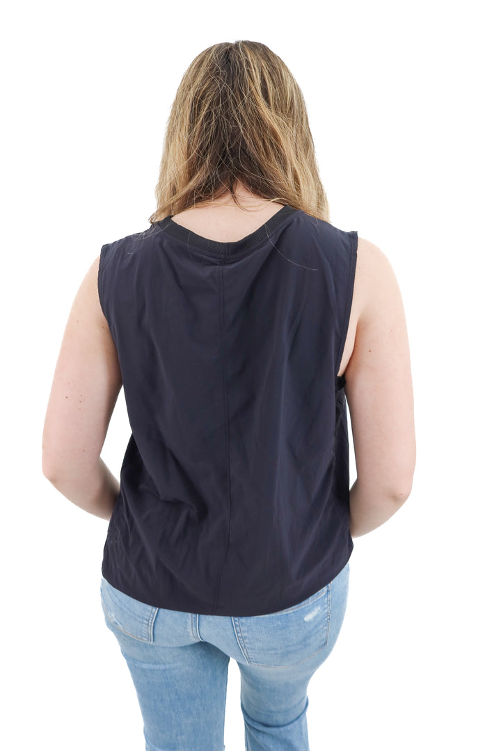 all in motion black sleeveless active top (xl)