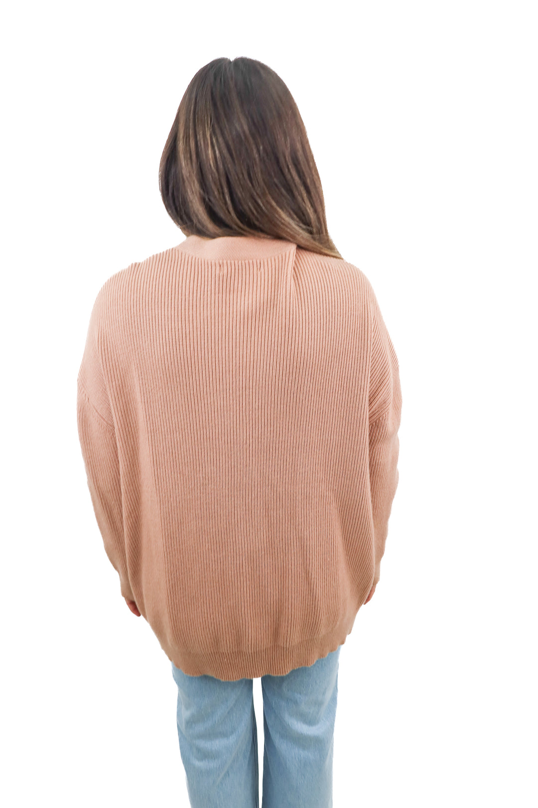 illusory blush knit cardigan (L)