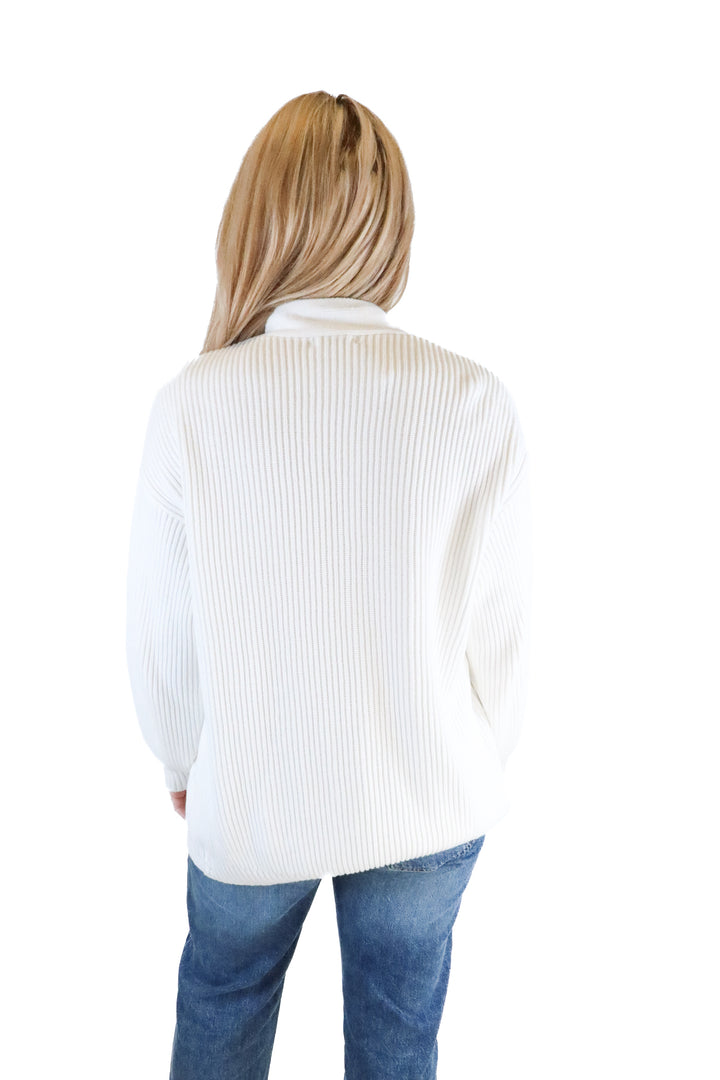 Quince white oversized cardigan (s; retail $49.90)