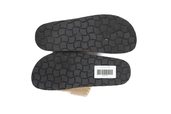 krush taupe slip on sandal (7; retail $32)