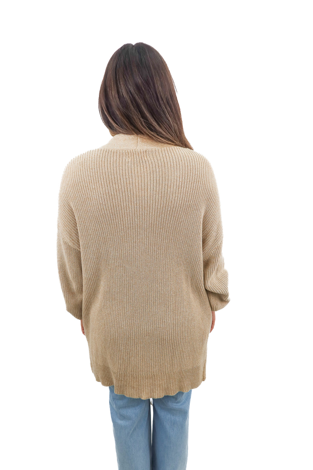 universal threads tan knit cardigan (XL)