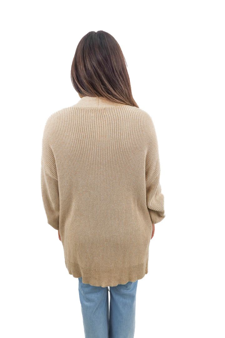 universal threads tan knit cardigan (XL)