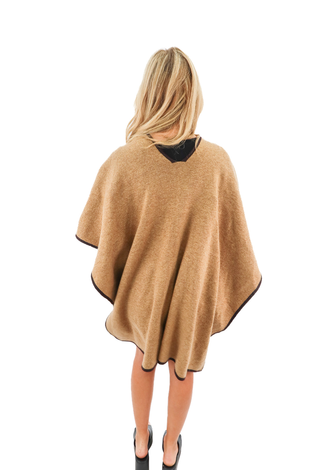kerisma brown knit shawl (OS)