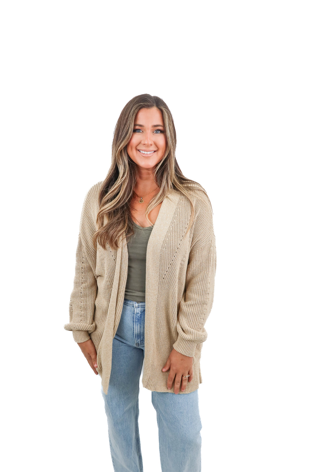 universal threads tan knit cardigan (XL)