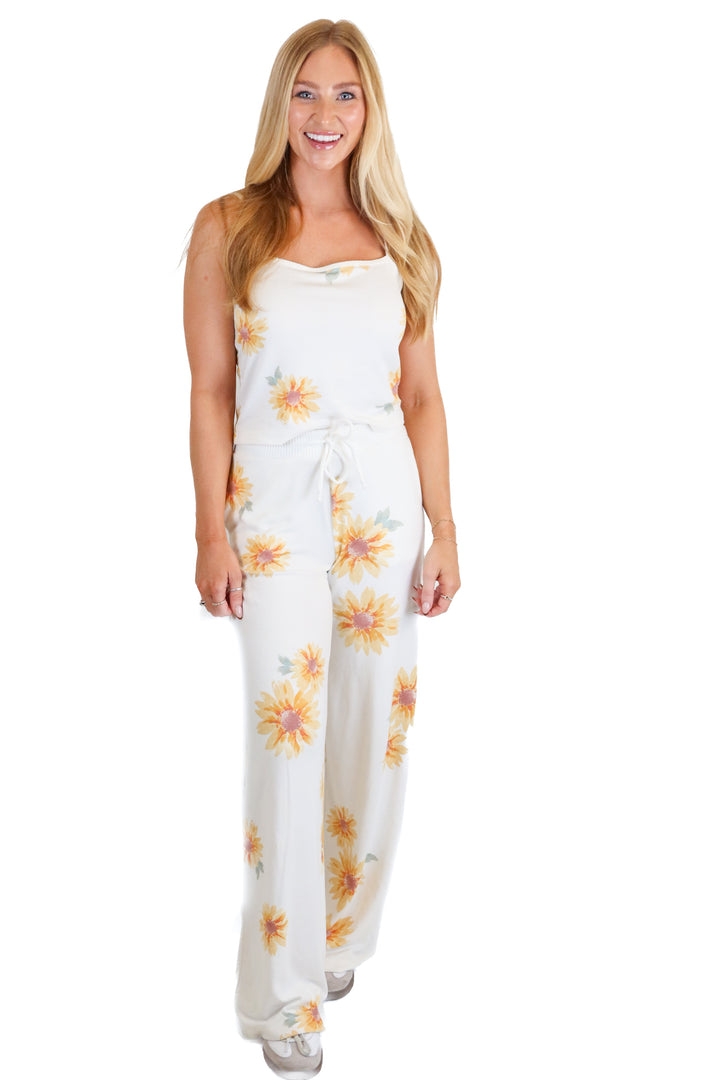 Gilly Hicks Cream Sunflower Lounge Set (XS)