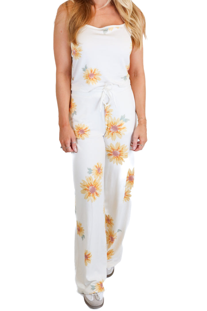 Gilly Hicks Cream Sunflower Lounge Set (XS)