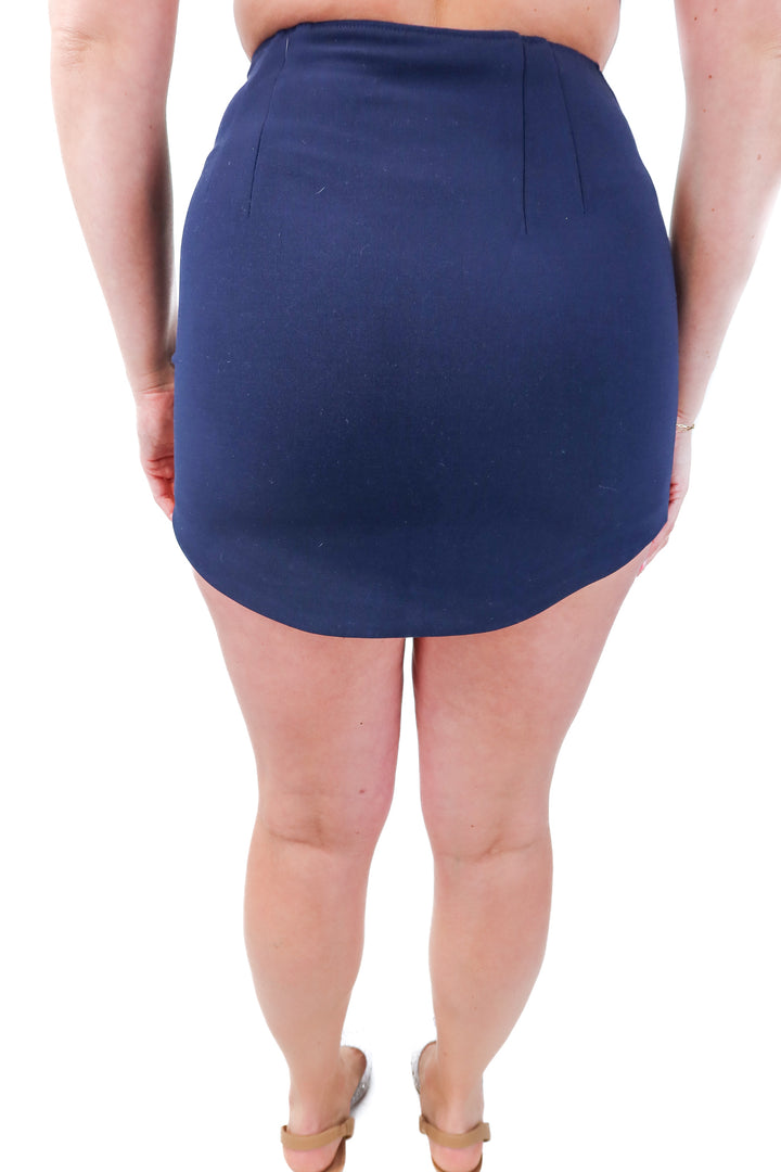 abercrombie & fitch navy skirt NWT (s; retails $55)