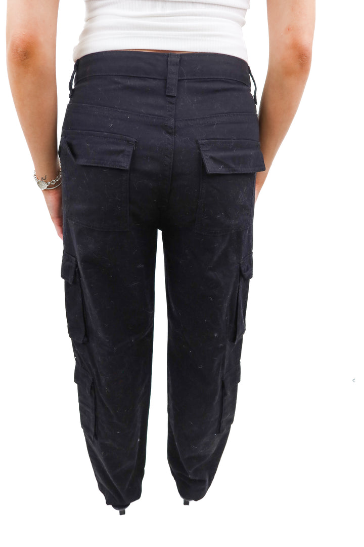 Superdown black cargo pants( S)