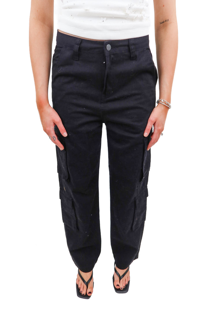 Superdown black cargo pants( S)