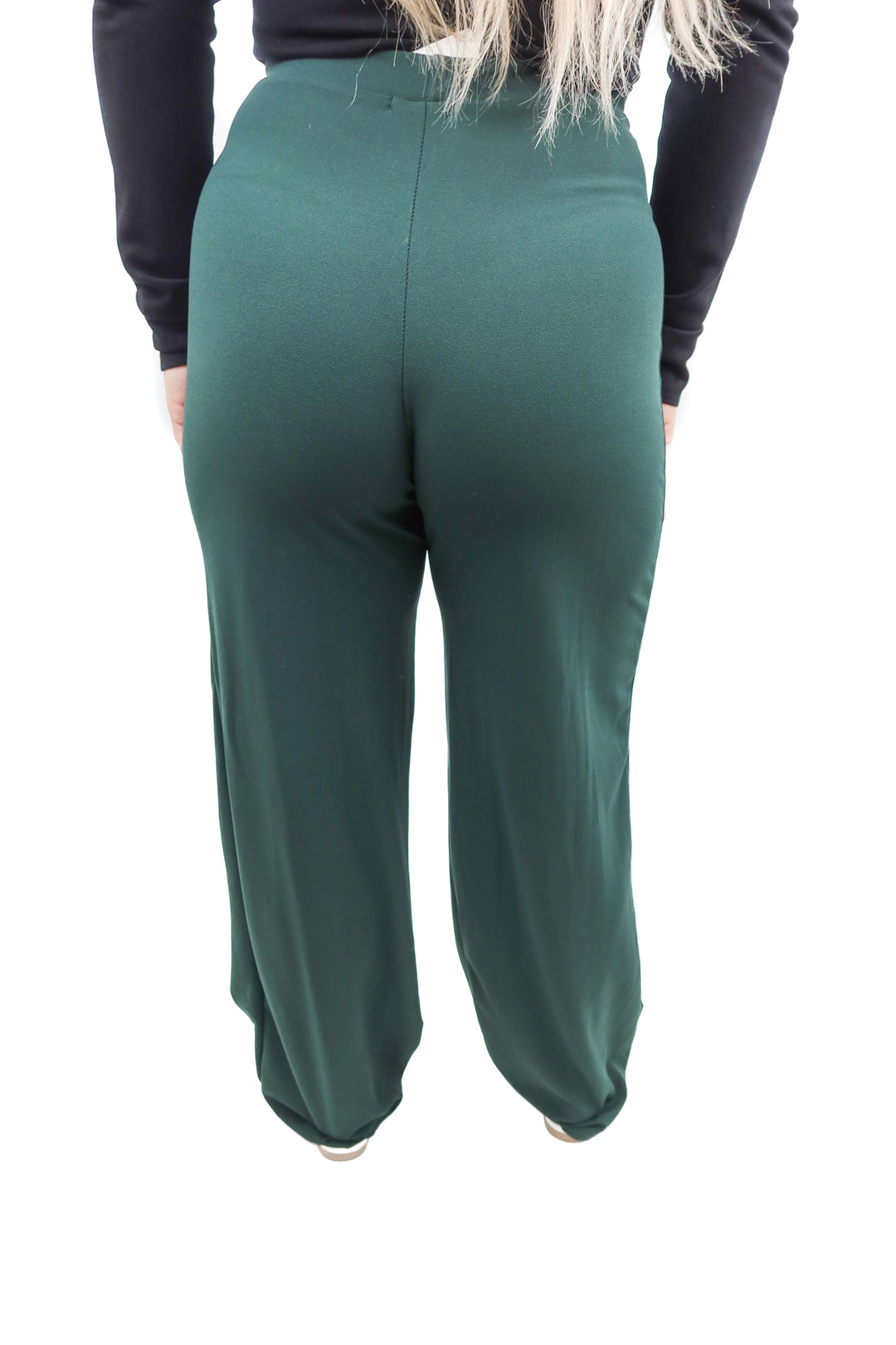nasty gal green flare pants (6)