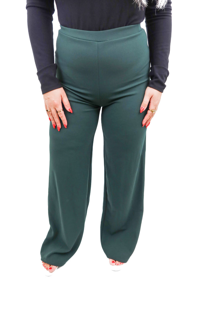 nasty gal green flare pants (6)