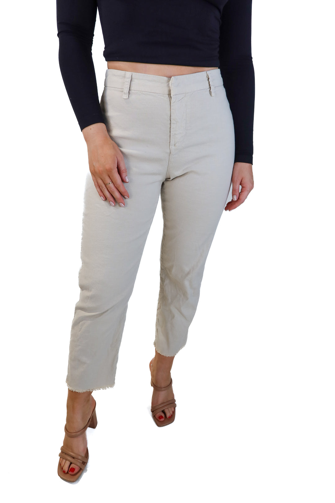 Frank & Eileen beige relaxed pants (2; retails for $298)