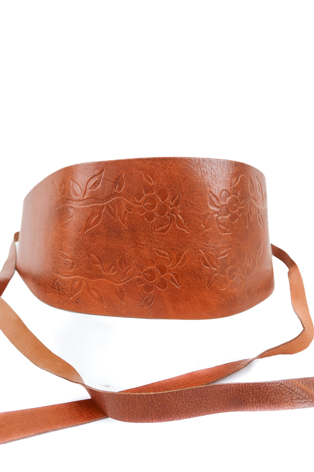 zara brown thick leather lace up belt