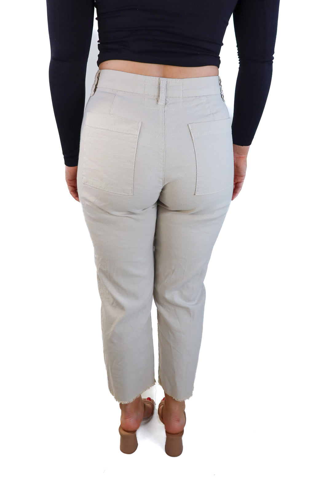 Frank & Eileen beige relaxed pants (2; retails for $298)