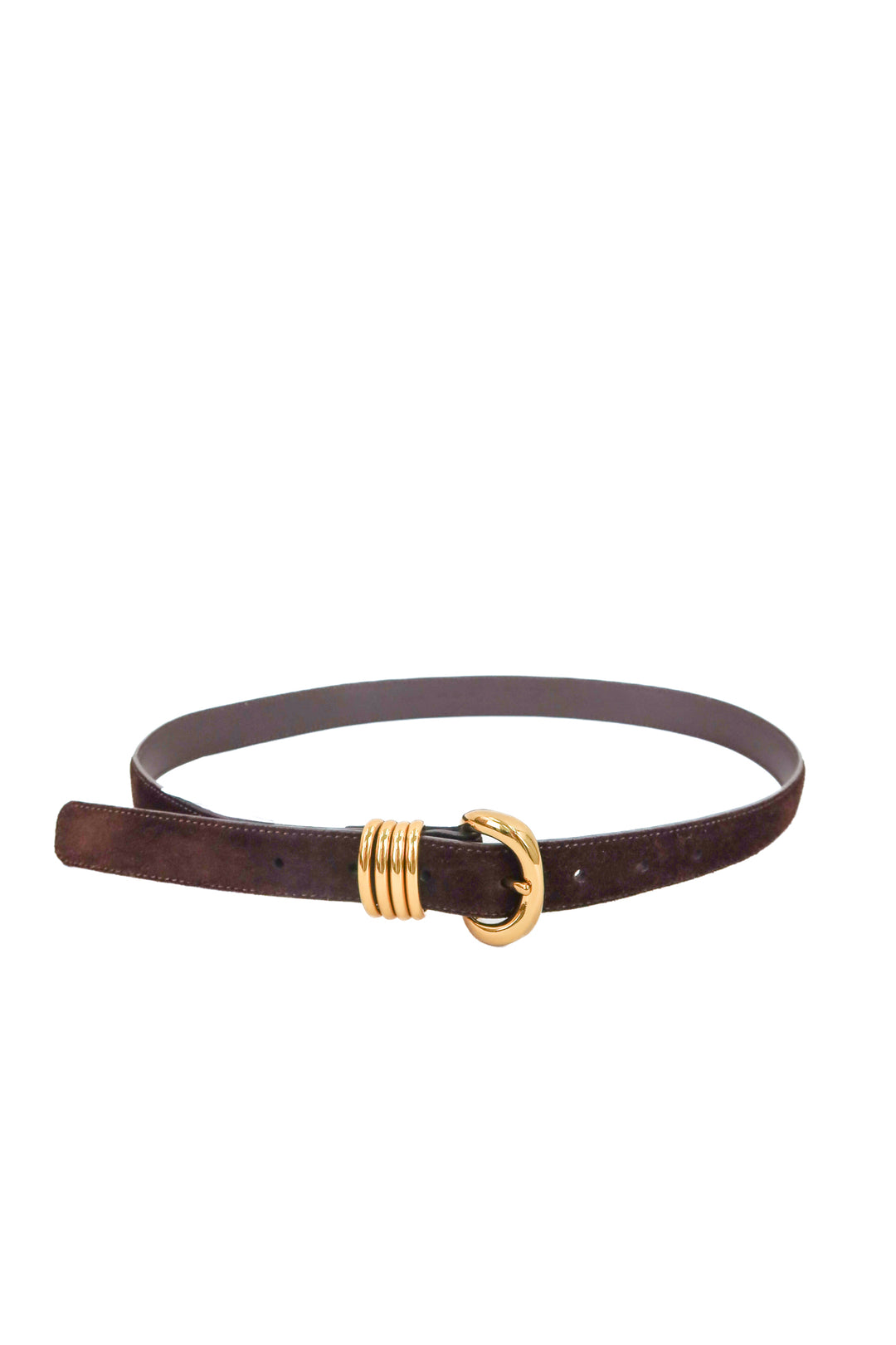 madewell brown suede belt (s)