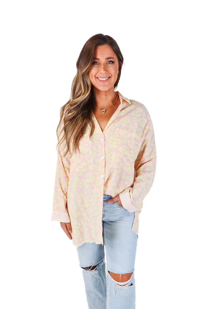show me your mumu pink/yellow button up dress NWT (s)