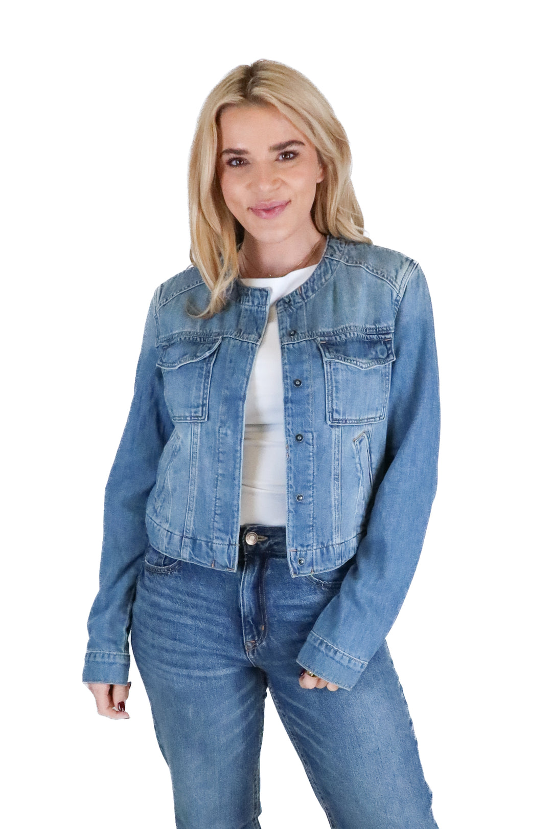 vici lightweight denim jacket (s)