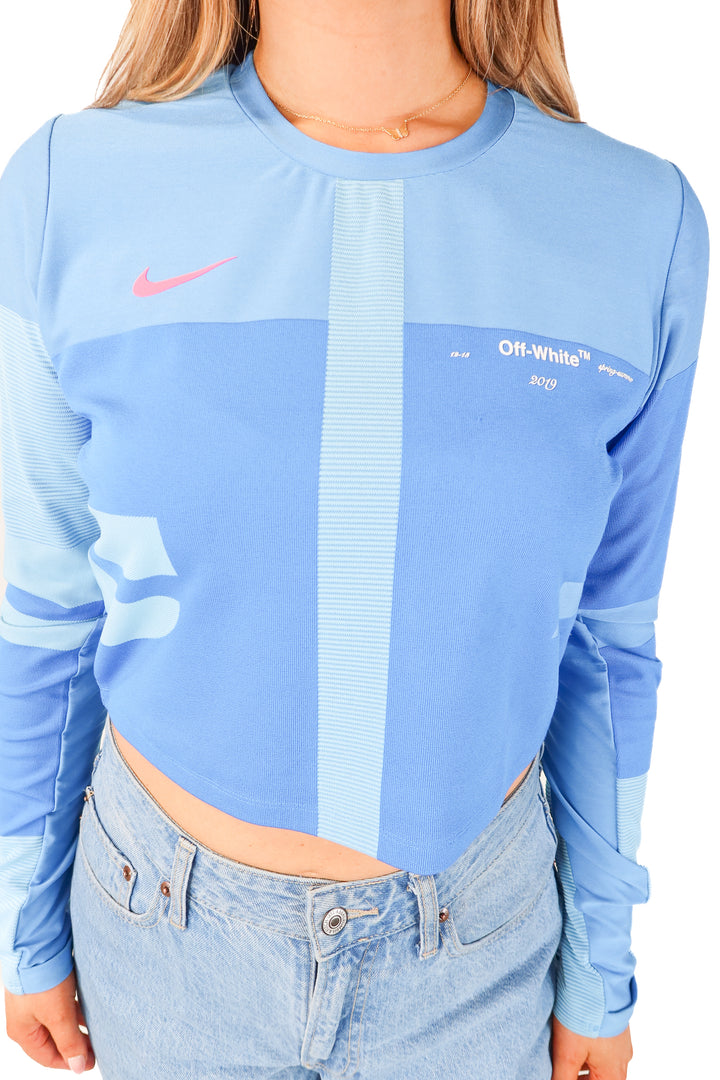 nike X off-white blue top (L)