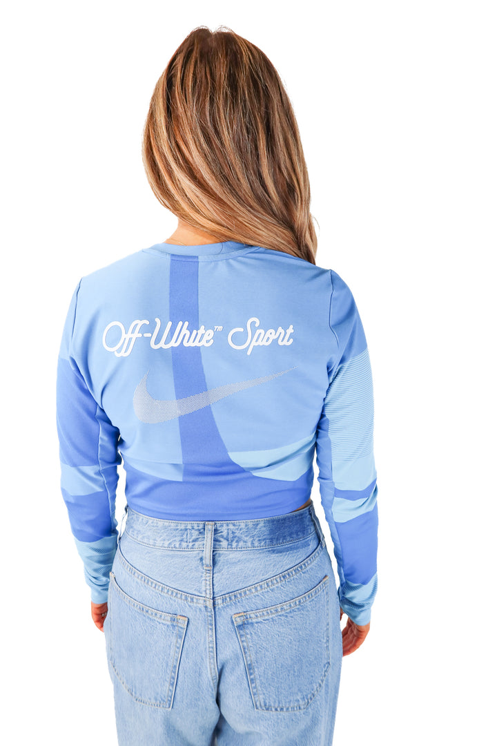 nike X off-white blue top (L)