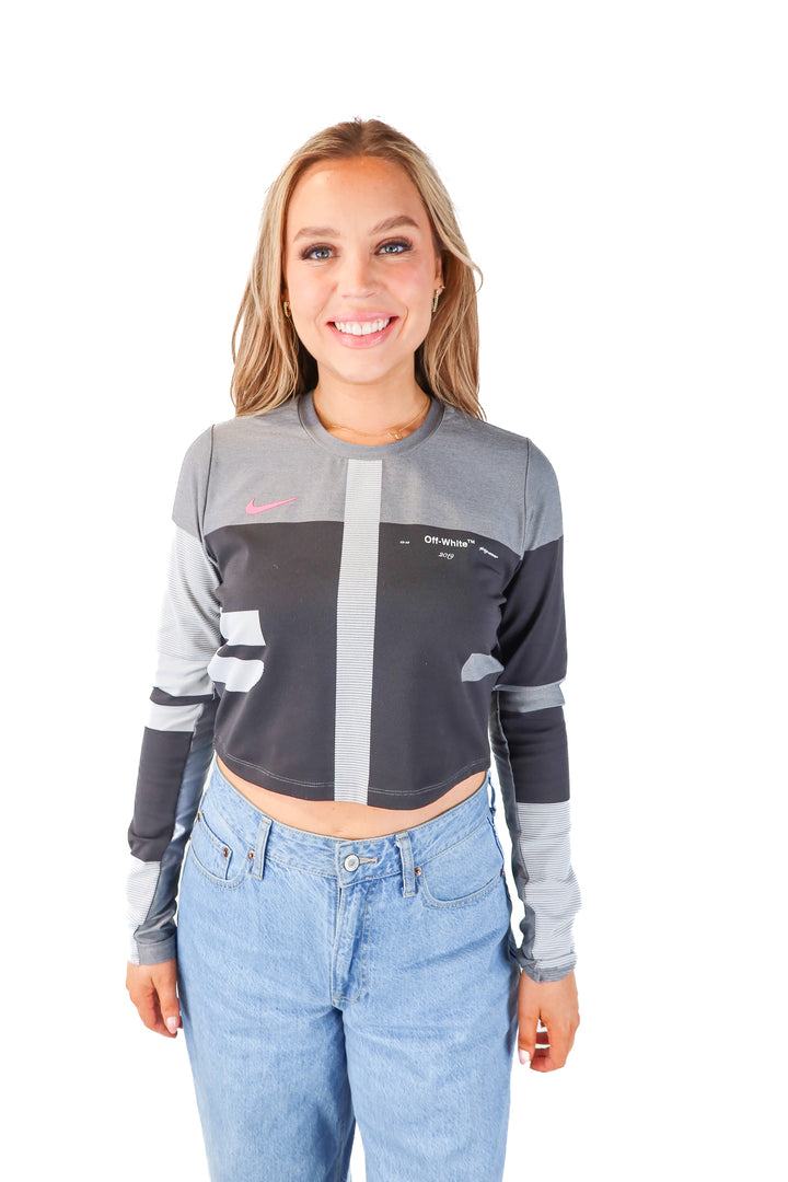 nike X off-white grey top (L)