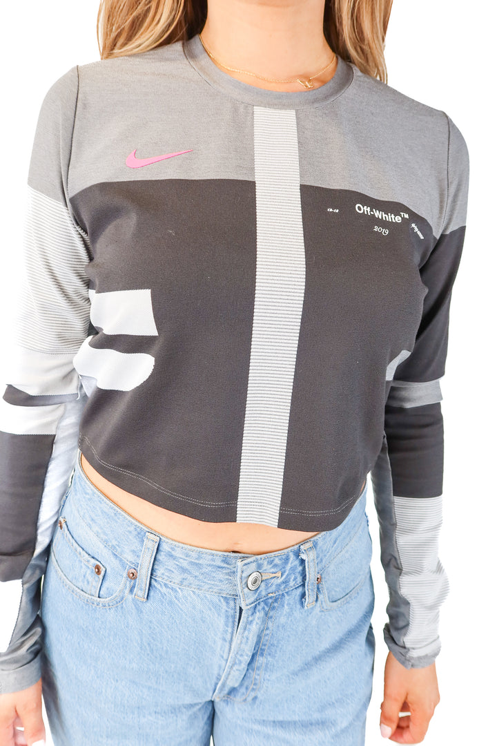 nike X off-white grey top (L)