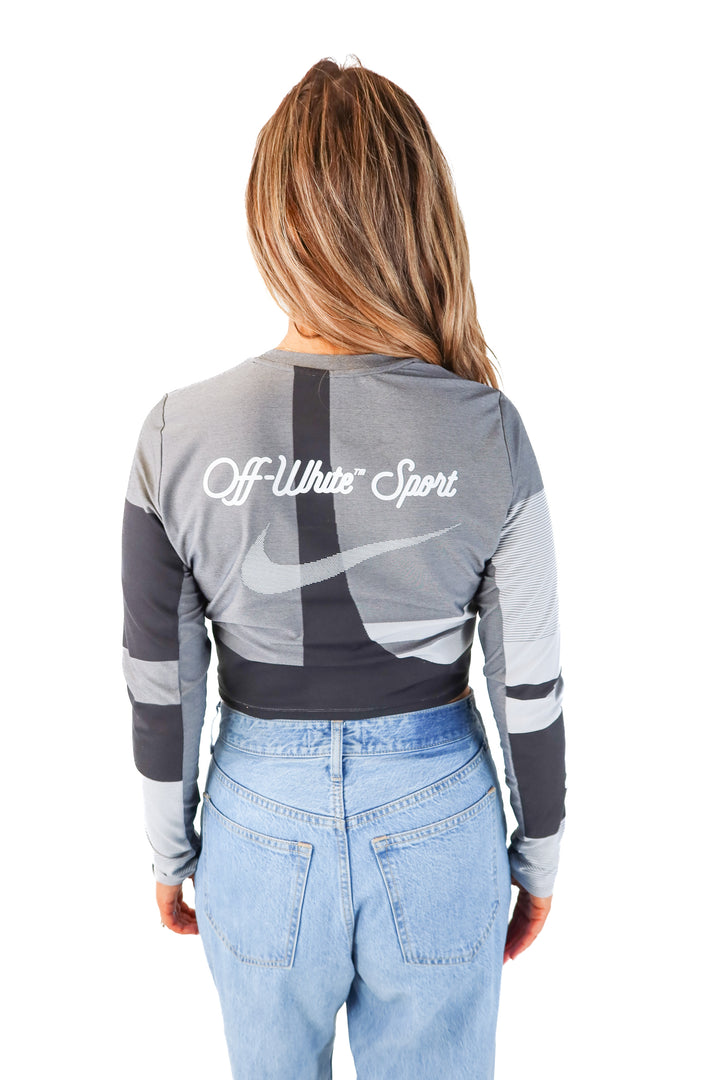 nike X off-white grey top (L)