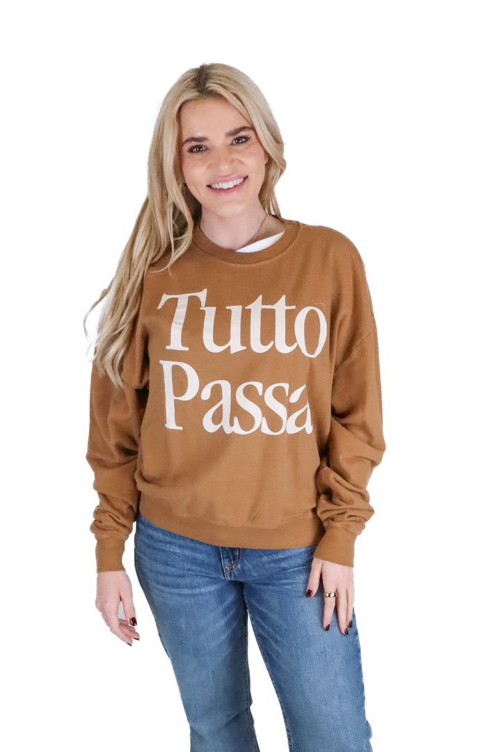 Casale Gals brown "Tutto Passa" sweatshirt (S)