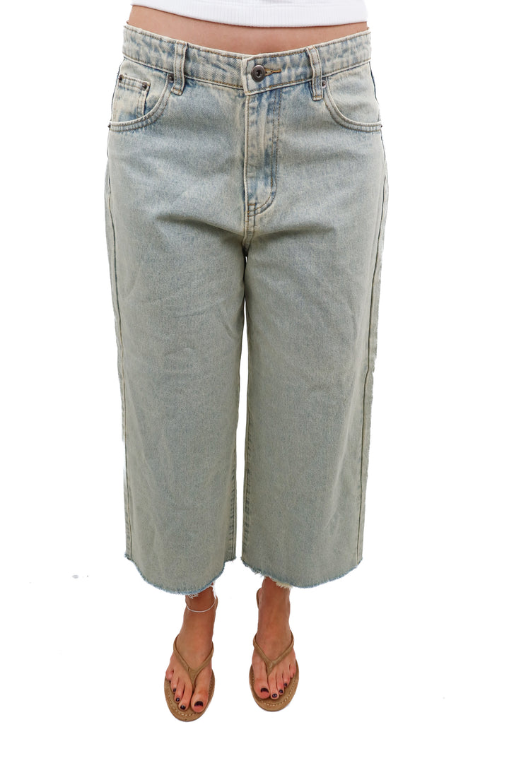 Petal and Pup wide leg jeans (8; retail $98)