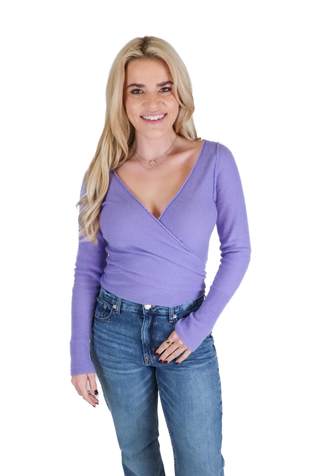 Free People purple knit cardigan (S)