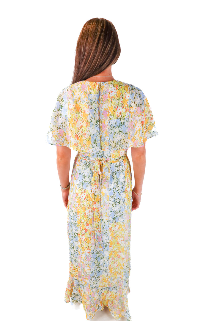 danny & nicole floral ruffle maxi dress NWT (4)