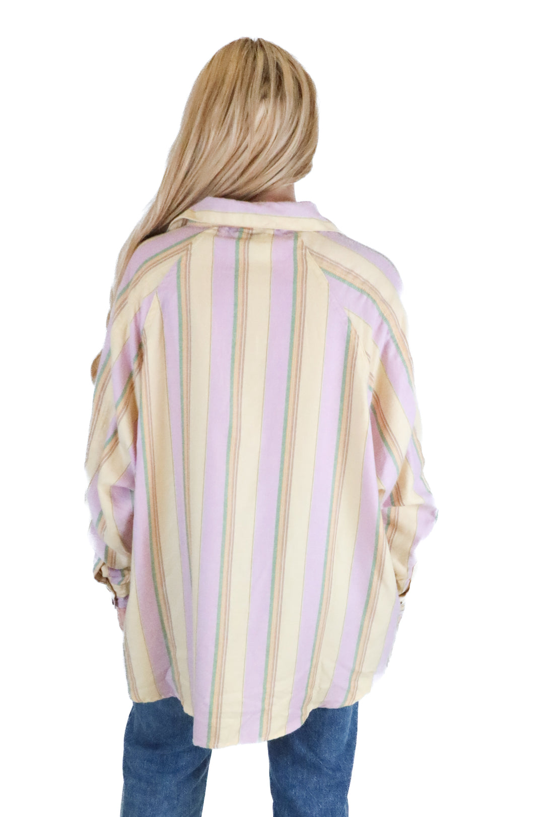 Stoosh yellow striped button up (s)*