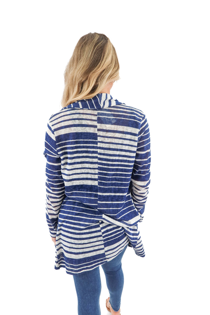 casting blue/white stripe cardigan (1)