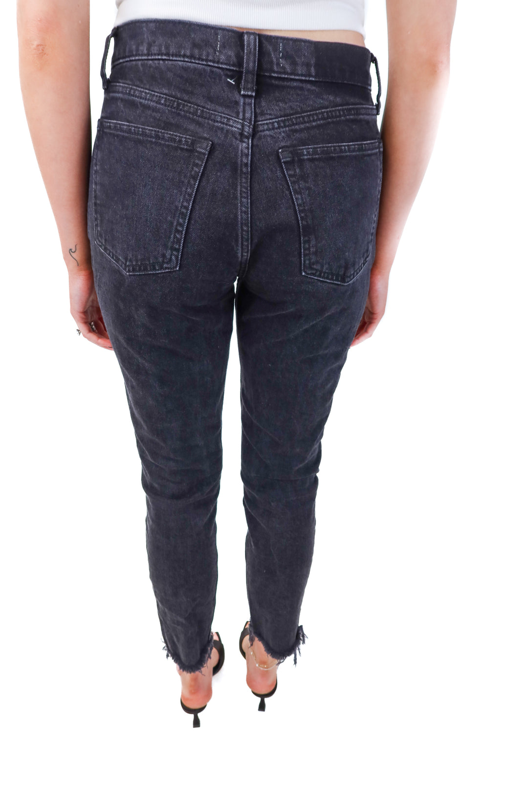 abercrombie & fitch black skinny jeans (4R)