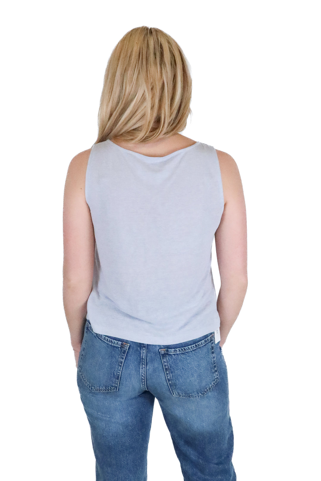 Gap Powder Blue Burnout Tank Top (S)